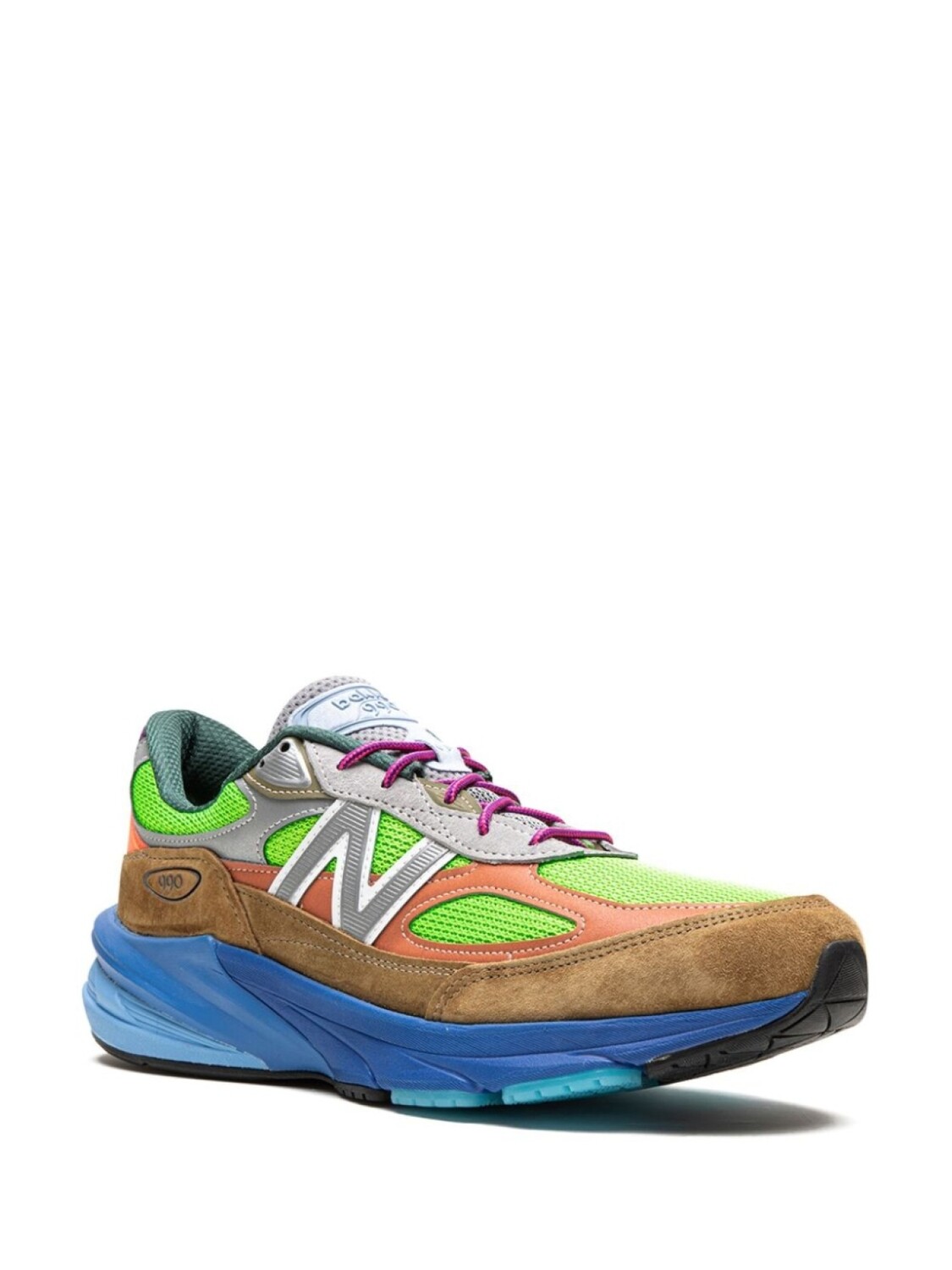 Кроссовки x Action Bronson 990 V6 Baklava New Balance, зеленый — фото 2