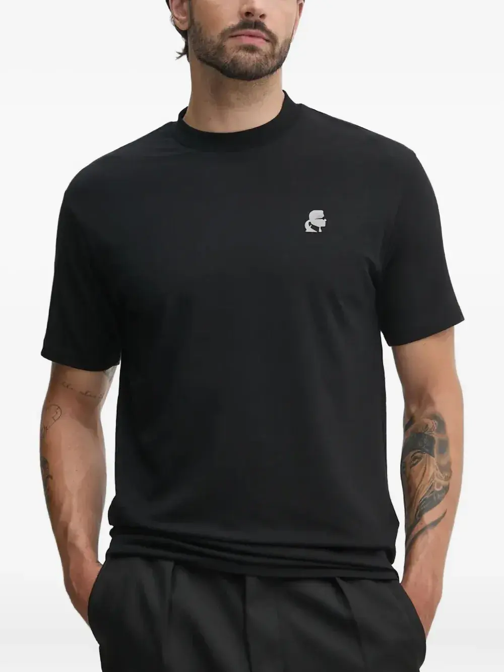 

Футболка с логотипом Karl Lagerfeld, черный