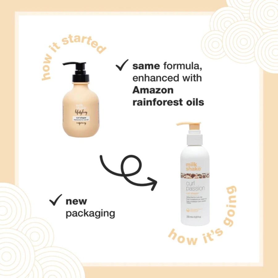 Milk Shake Curl Passion Curl Shaper, жидкость для кудрей, улучшает завиток волос 200 мл — фото 3