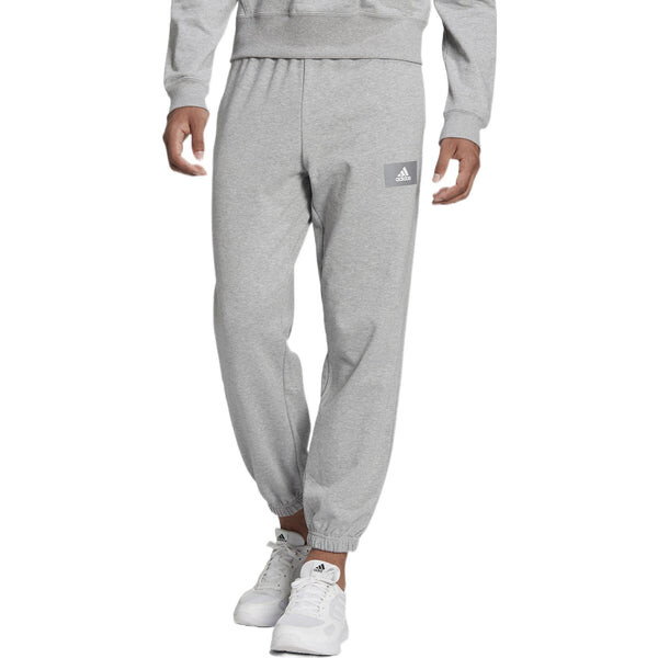 Спортивные штаны Men's adidas Fv Pt Solid Color Bundle Feet Casual Sports Pants/Trousers/Joggers Autumn Medium Hemp Grey, мультиколор — фото 2