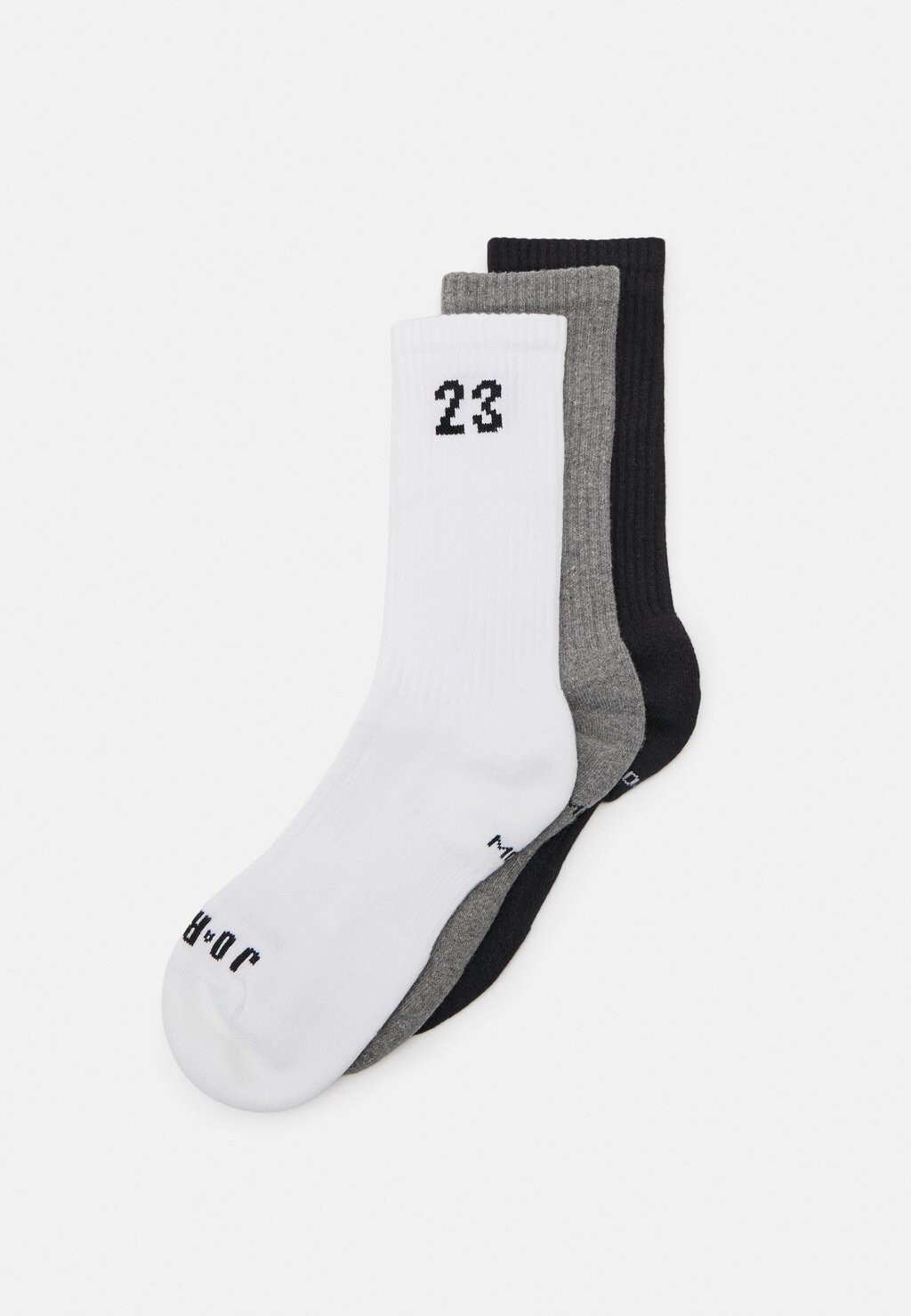 

Спортивные носки Essential Crew Unisex 3 Pack Jordan, цвет white/carbon heather/black