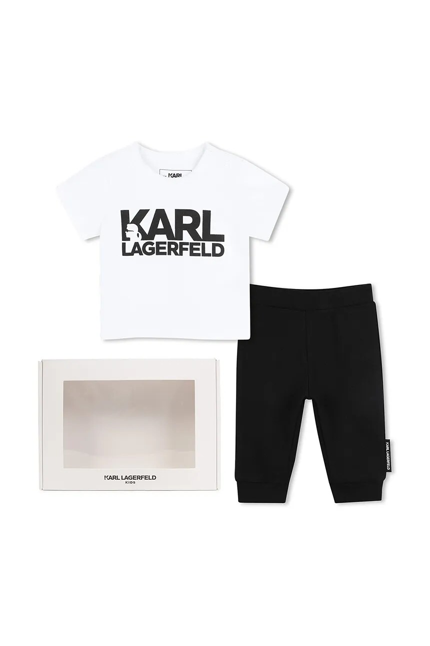 

Детский комплект из хлопка Karl Lagerfeld, белый