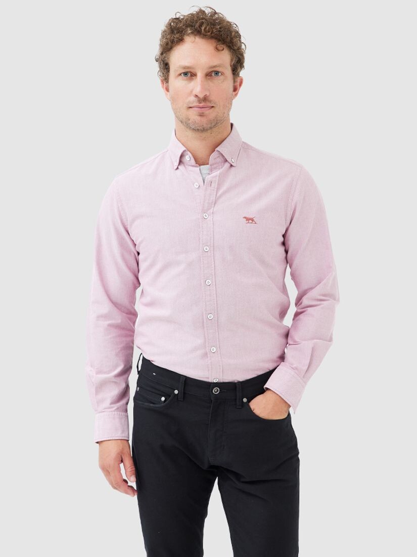 

Rodd & Gunn Cotton Oxford Slim Fit Хлопковая рубашка с длинными рукавами, Мерло
