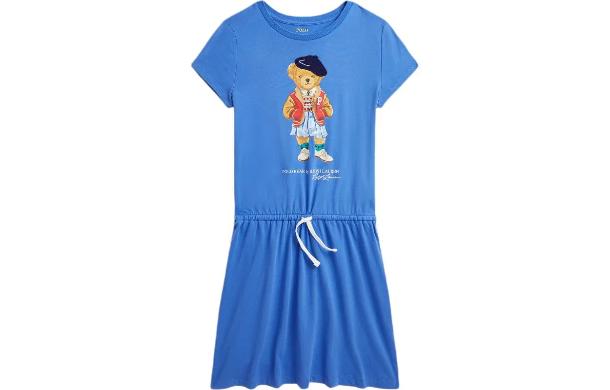 Платье SS24 Blue Kids' Polo Ralph Lauren