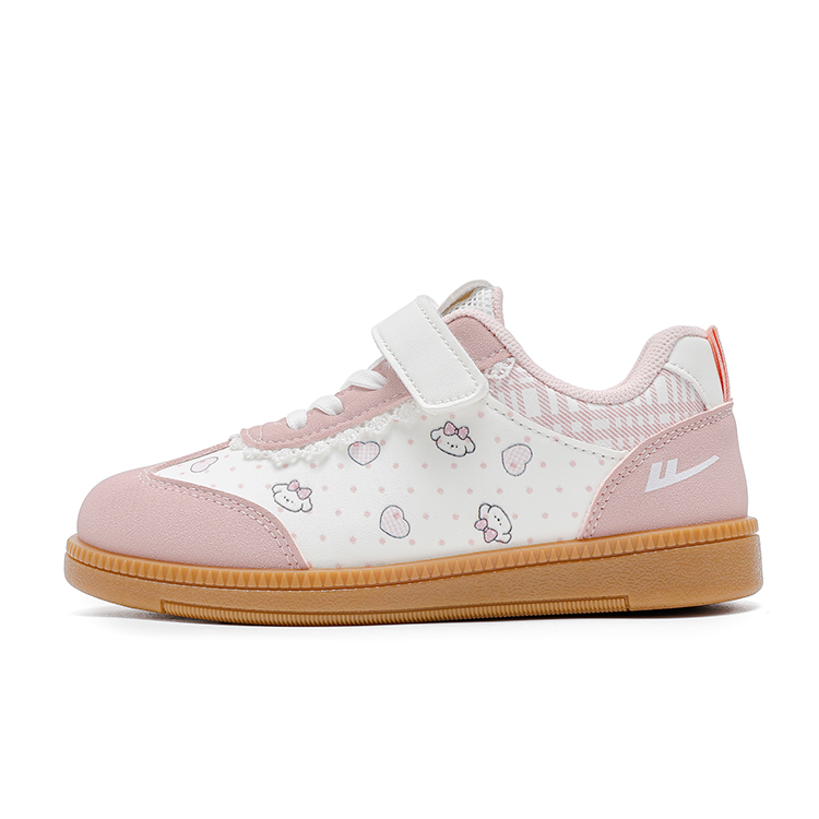 

Детские скейтерские кроссовки Low top с защитой от истирания и скольжения WARRIOR, белый розовый