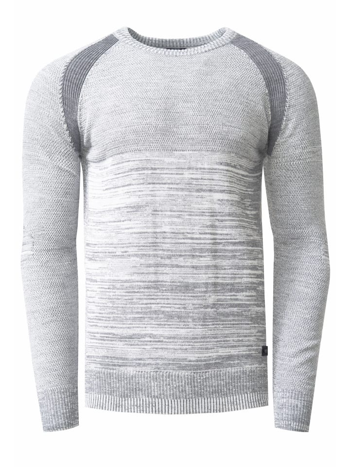 

Спортивный свитер тонкой вязки с круглым вырезом серого цвета Rusty Neal