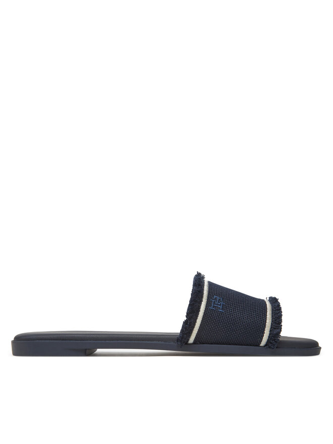Мюли Fringe Canvas Flat Sandal FW0FW08908 Tommy Hilfiger, синий