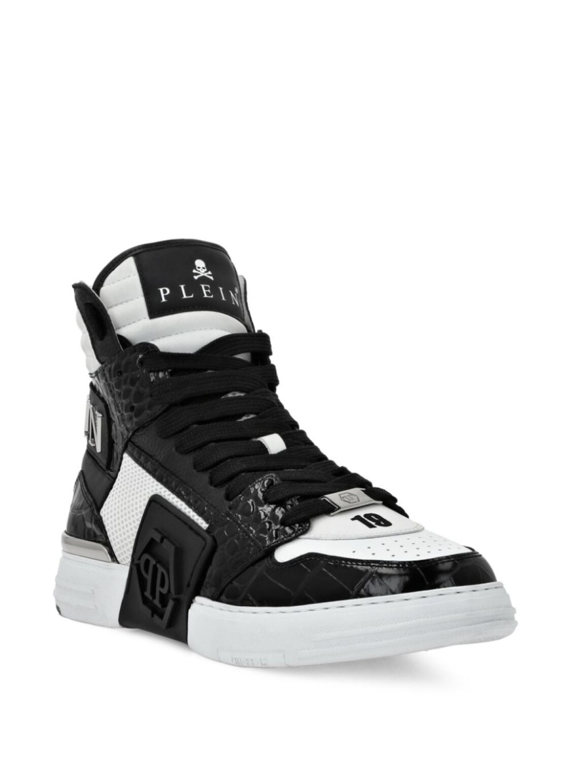 

Philipp Plein высокие кеды Hexagon, черный