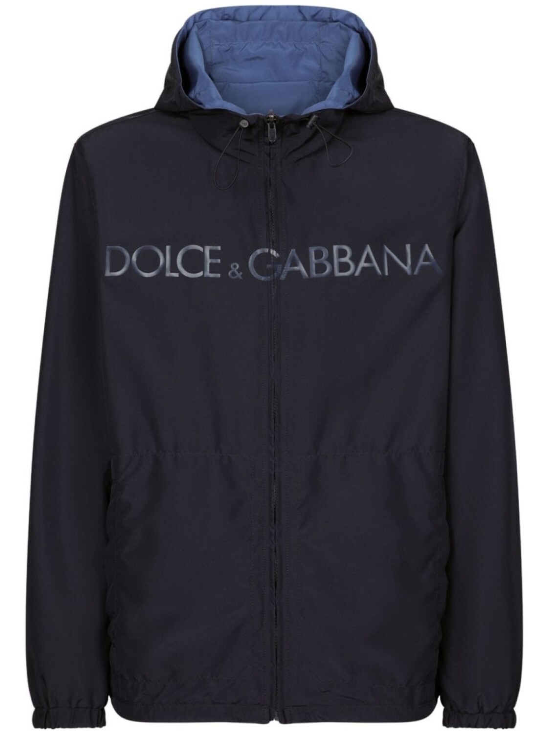 

Dolce & Gabbana двусторонняя парка с логотипом, синий