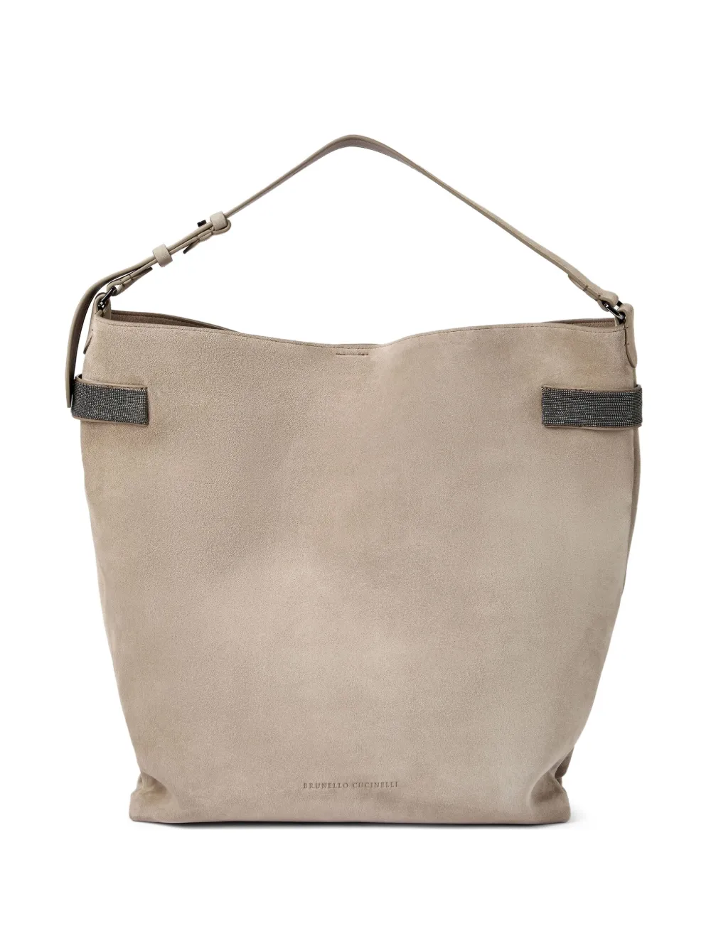 

Сумка на плечо с декором Monili Brunello Cucinelli, серый