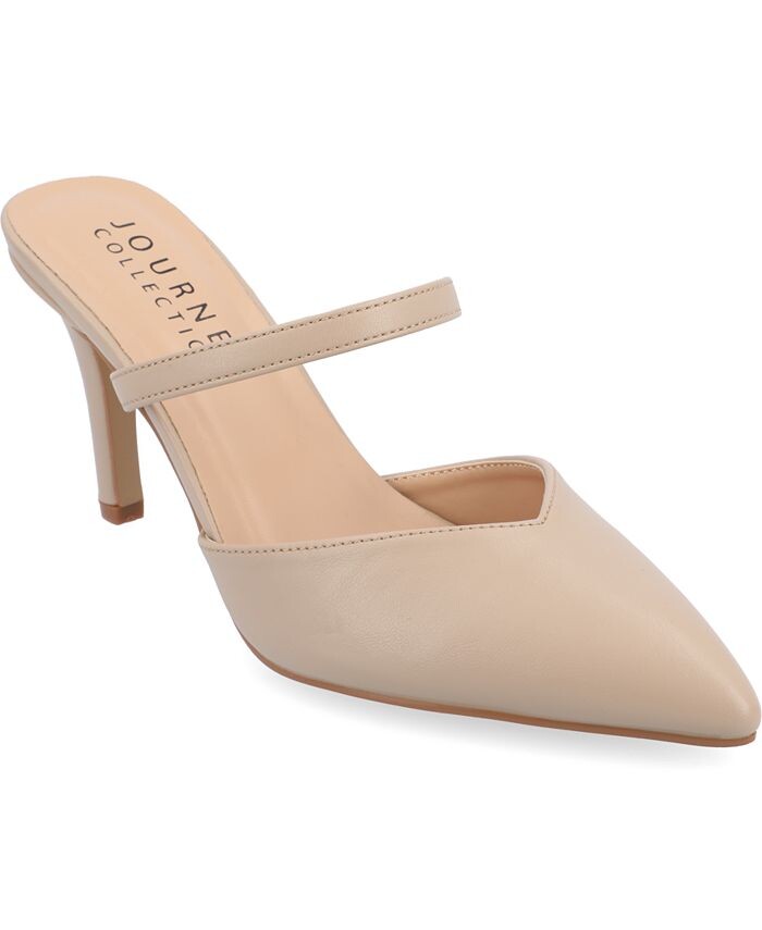Женские туфли-лодочки Yvon Tru Comfort из пенопласта с острым носком Journee Collection, цвет Wheat