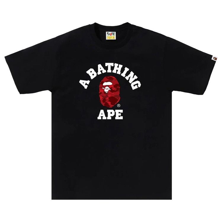 

Футболка BAPE Color Camo College Tee, Black/Red