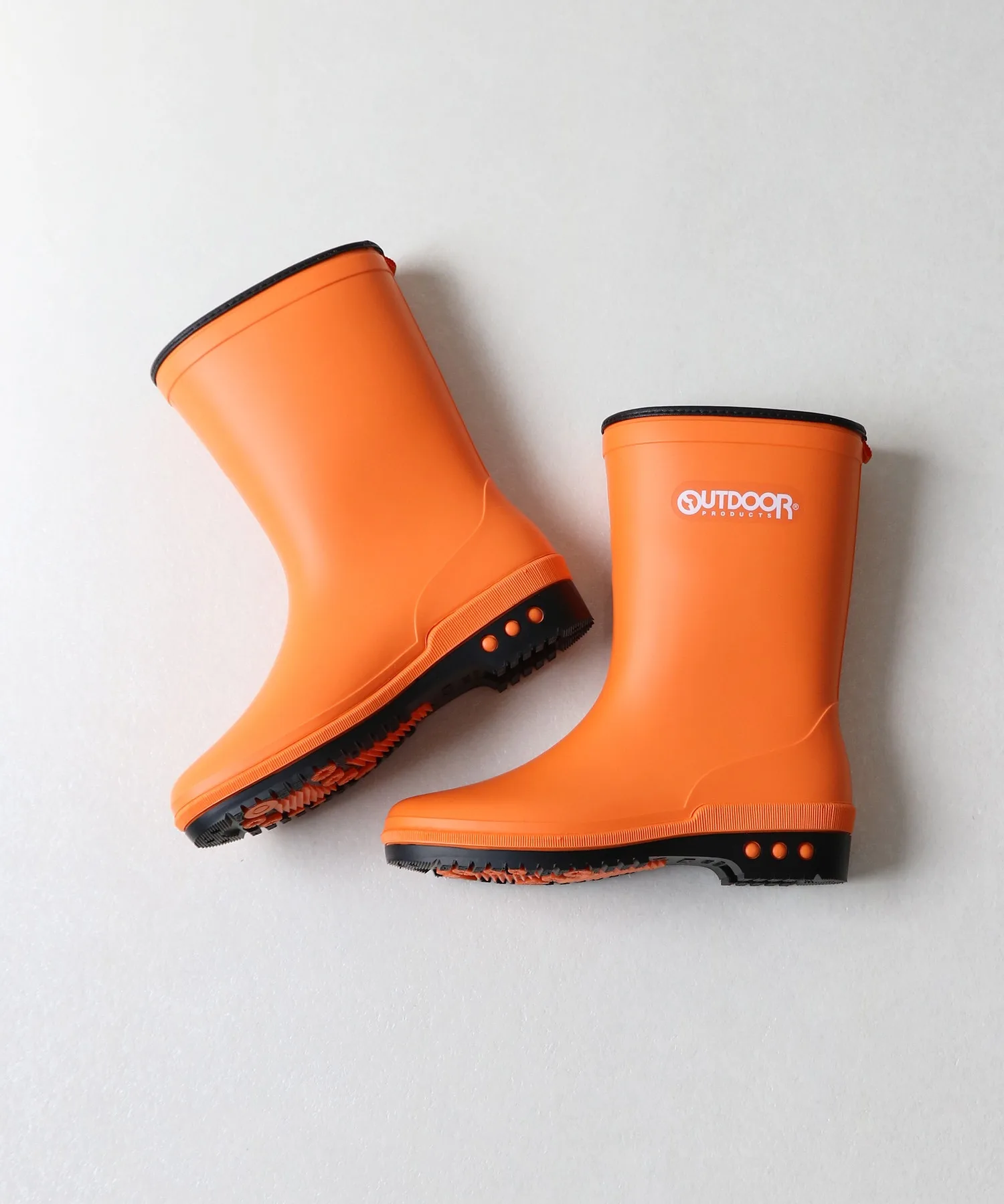 Детские резиновые сапоги OUTDOOR PRODUCTS логотип чёрные — фото 4