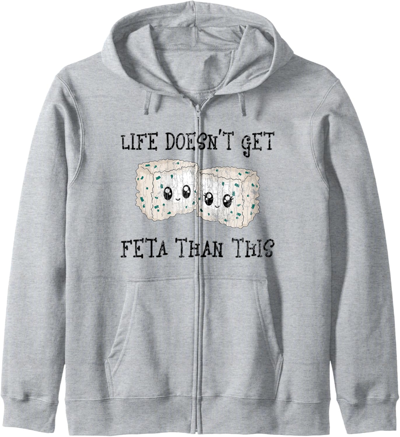 

Забавная милая толстовка на молнии с рисунком сыра для него и для нее ко Дню святого Валентина Funny Cheese Graphic, серый