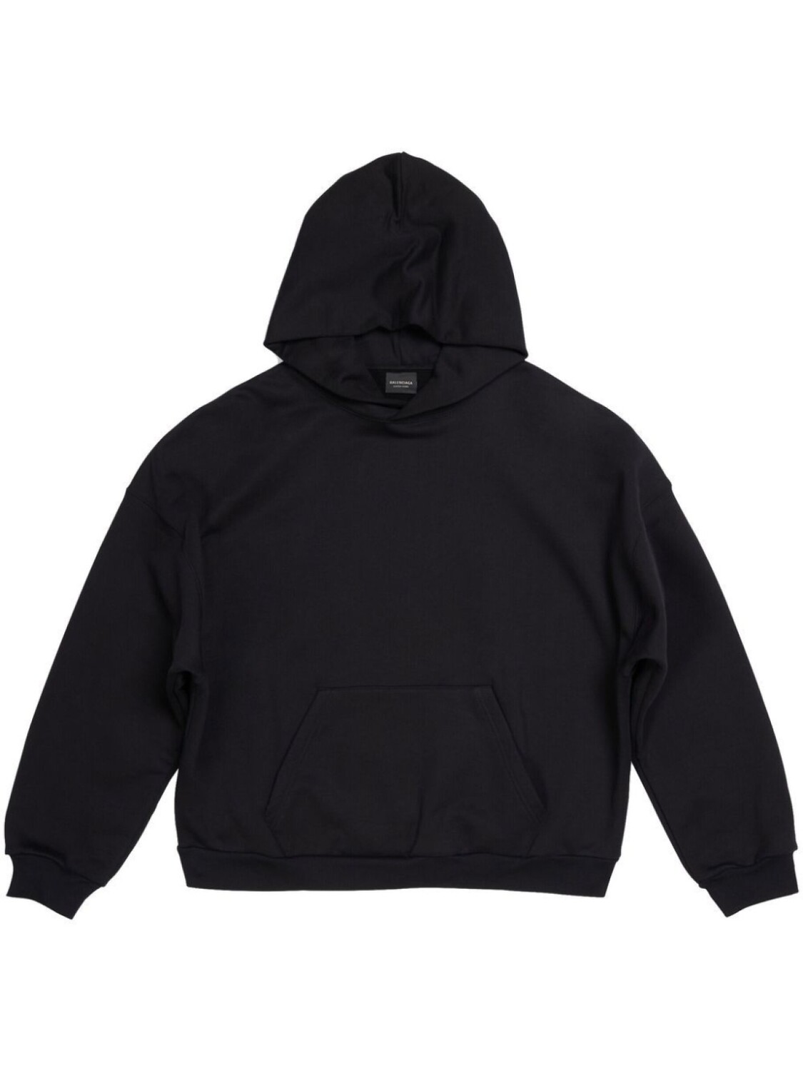 Худи Balenciaga Care Label Medium Fit, черный