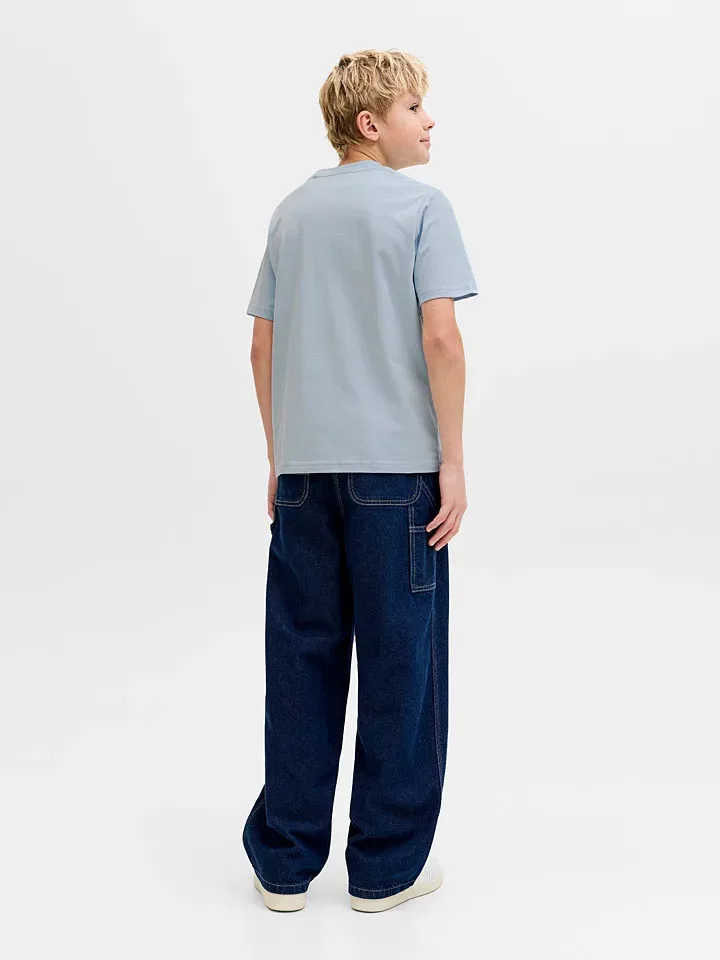 Футболка с принтом JACK & JONES Junior, голубой — фото 4