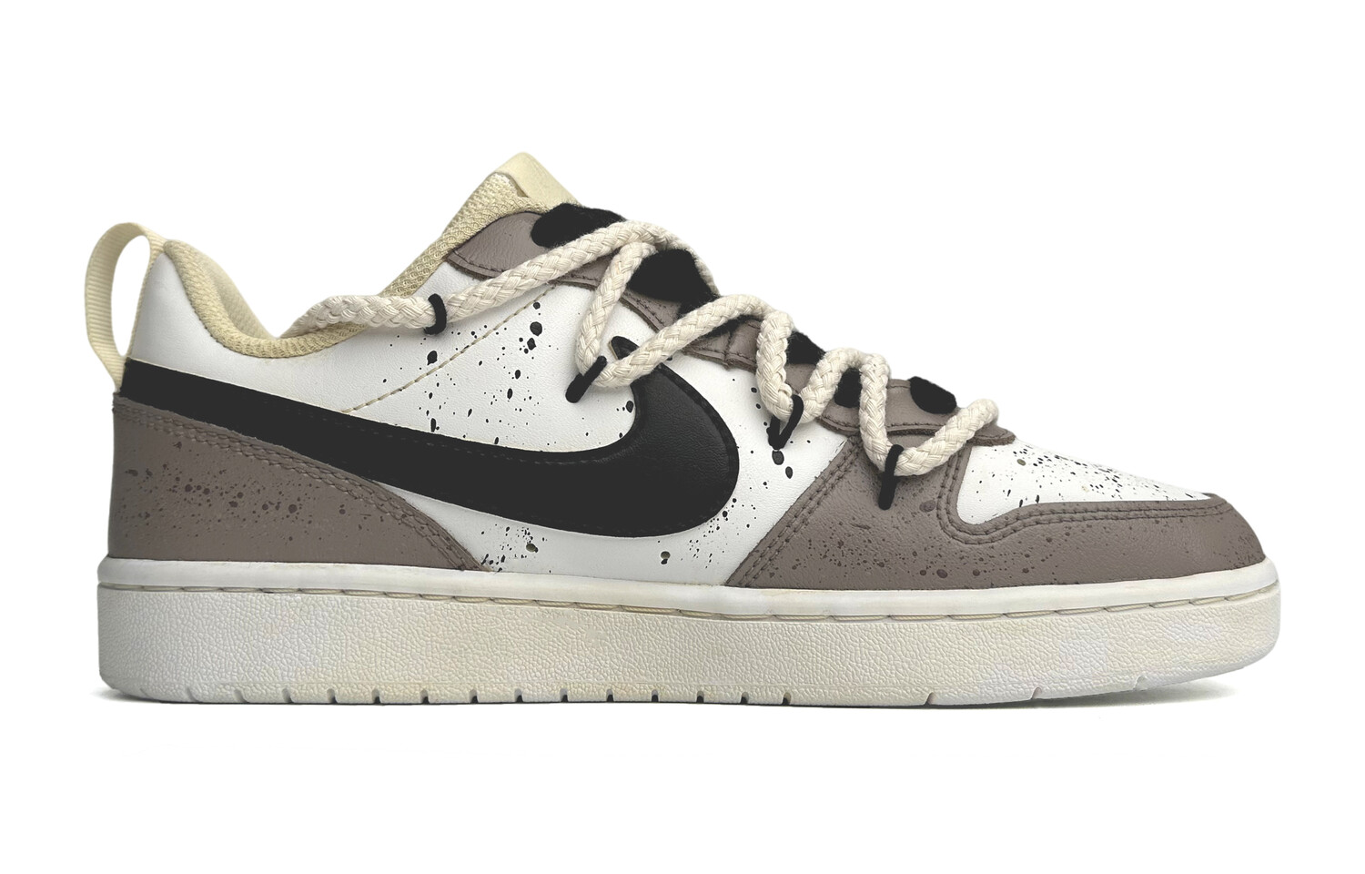 

Кроссовки Nike Court Borough Series Skateboard Shoes Women's Low-Top Brown White