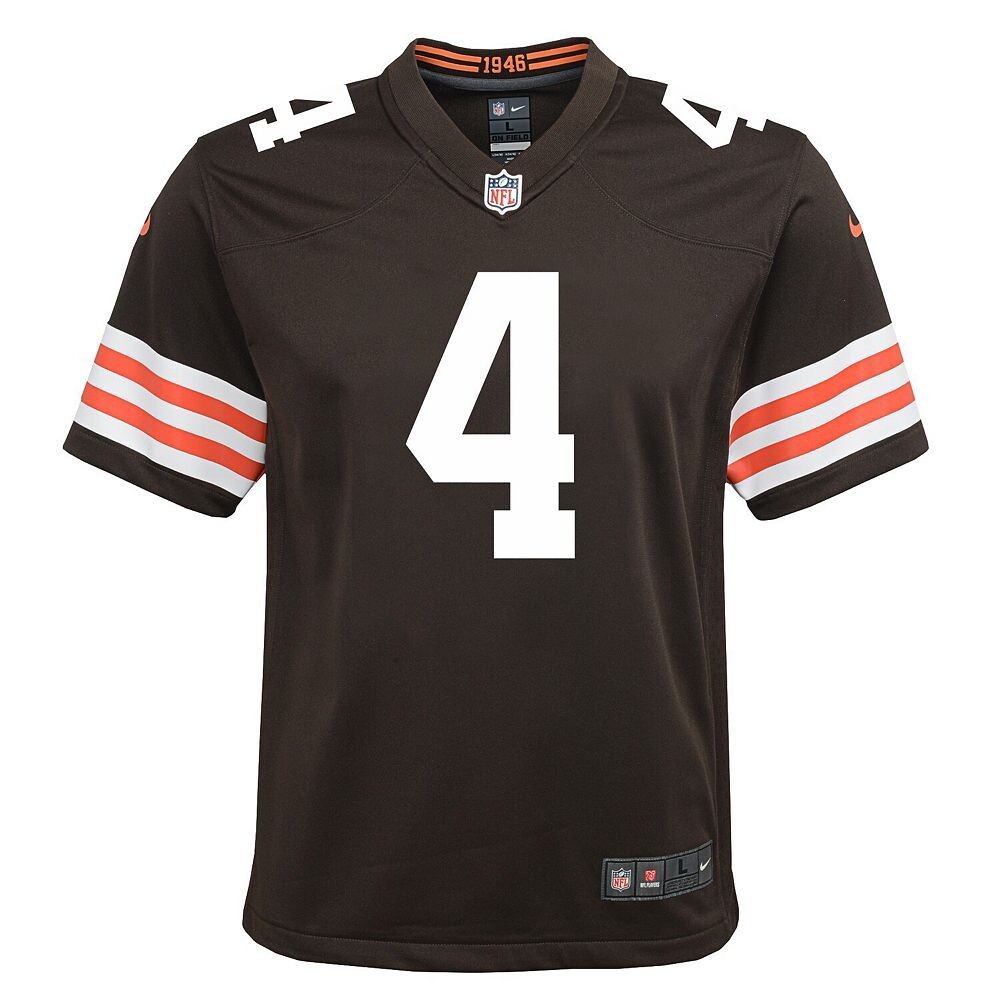 Молодежная игровая майка Nike Deshaun Watson Brown Cleveland Browns, цвет Brn Brown — фото 3
