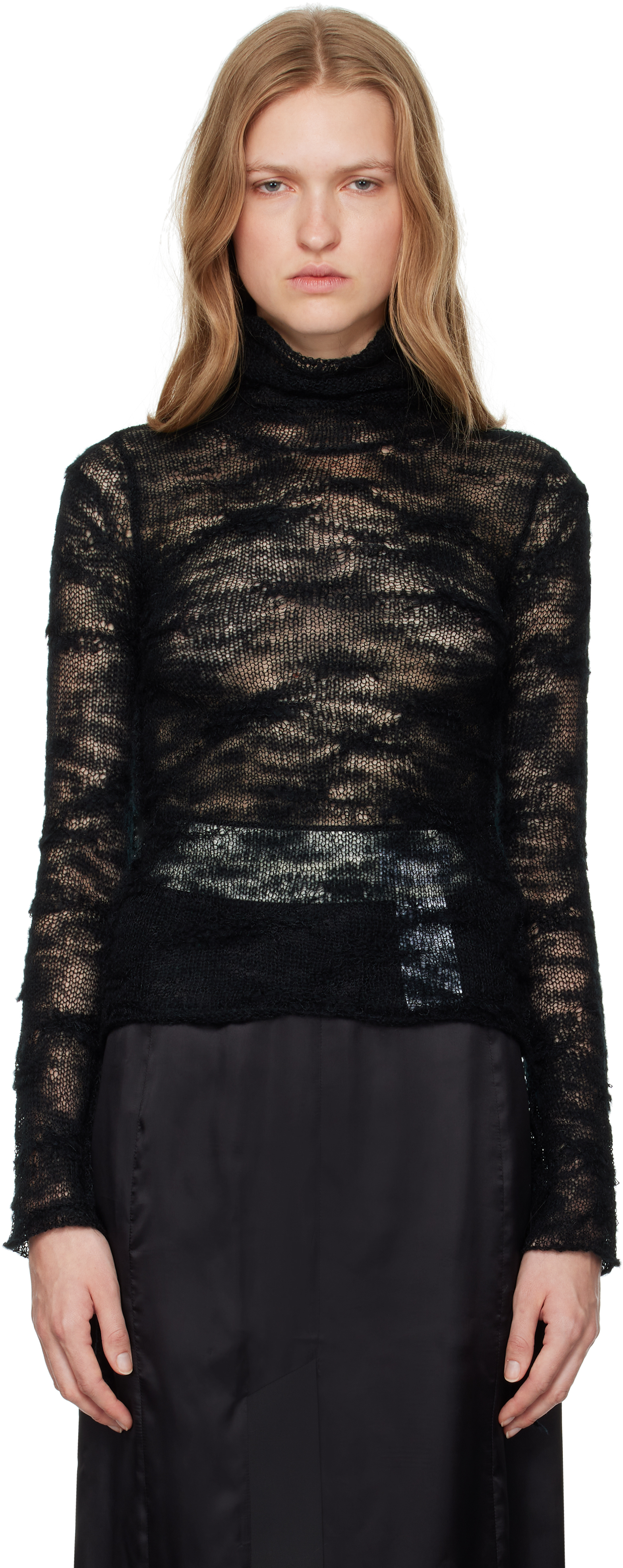 

Числовая водолазка MM6 Maison Margiela, черный