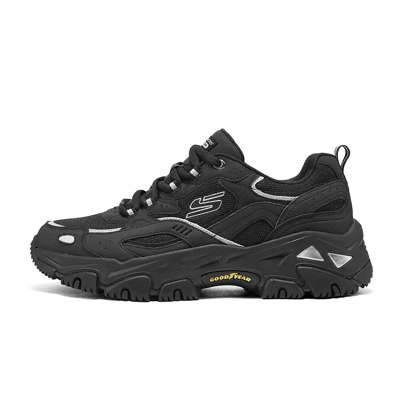 

Skechers Кроссовки для бега по пересеченной местности, износостойкие, балансирующие, с низким верхом, для повседневного бега по пересеченной местности, для городских поездок на работу, черные