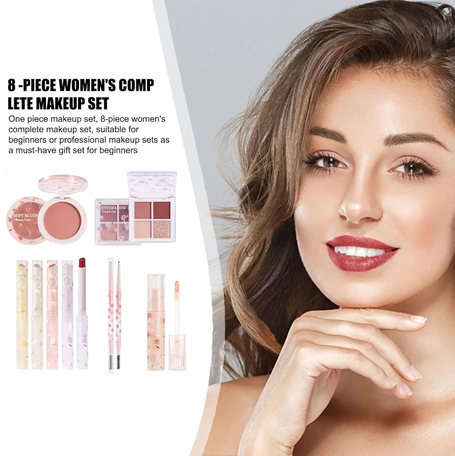 Набор косметики Professional Makeup Kit, 8 предметов, набор — фото 4