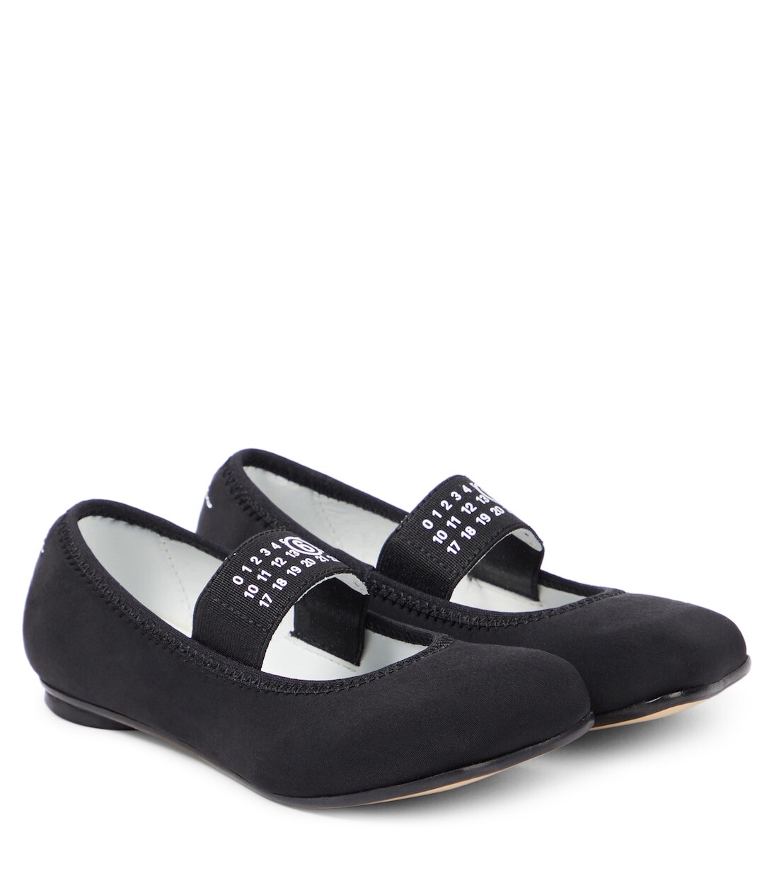 

Балетки с кожаной отделкой Mm6 Maison Margiela, черный