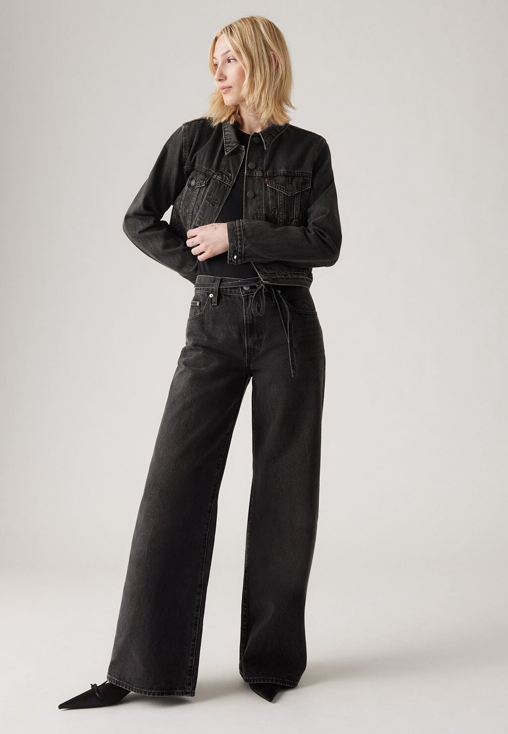 Джинсы свободного кроя XL STRAIGHT Levi's, серый деним — фото 4