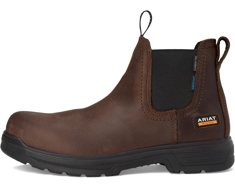 Ботинки Ariat Turbo Chelsea CSA Waterproof Carbon Toe Work Boots, цвет Rich Brown — фото 4