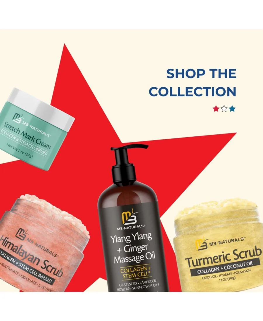 M3 Naturals Скраб для тела M3 с коричневым сахаром и коллагеновыми стволовыми клетками, отшелушивающий скраб для тела и лица, 355 мл — фото 3