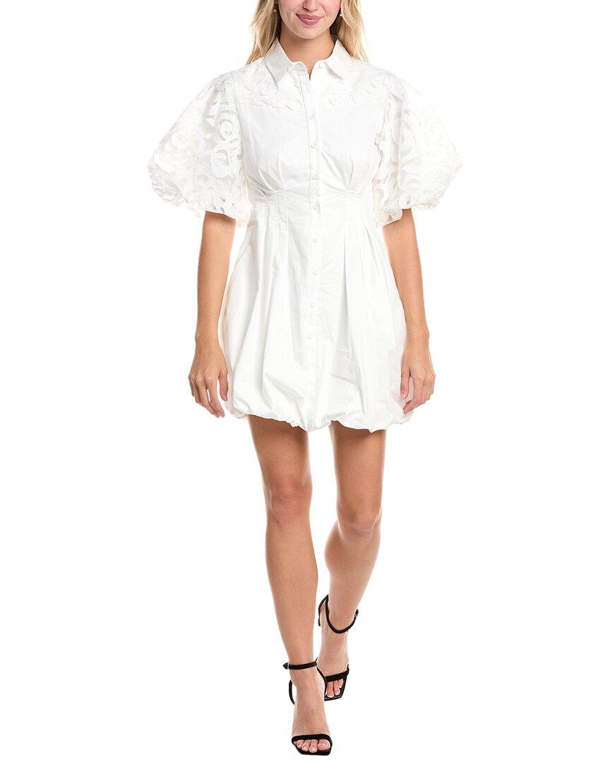 

Грейша Платье-рубашка с буфами на рукавах Gracia, белый