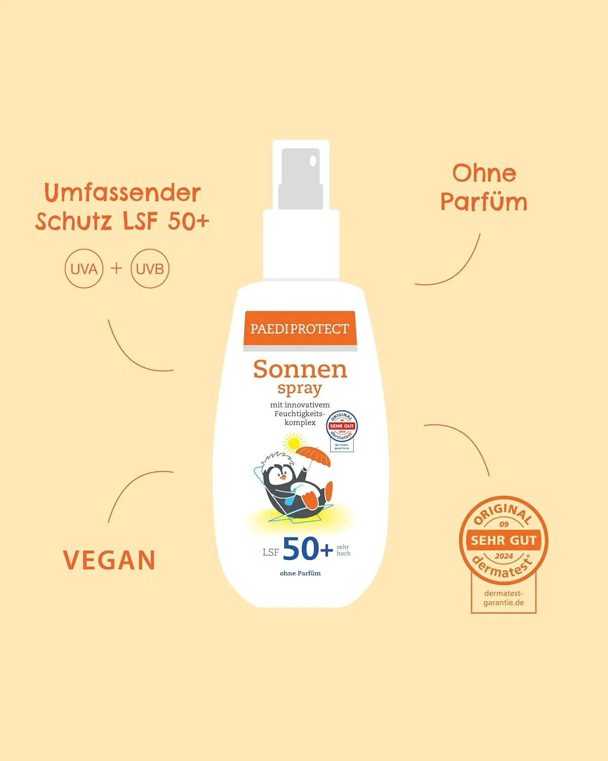 Детский солнцезащитный спрей PAEDIPROTECT SPF 50+ Paediprotect — фото 4