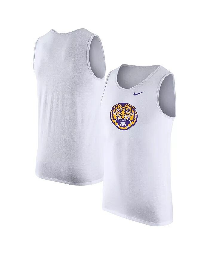 

Мужская белая майка LSU Tigers Nike, белый