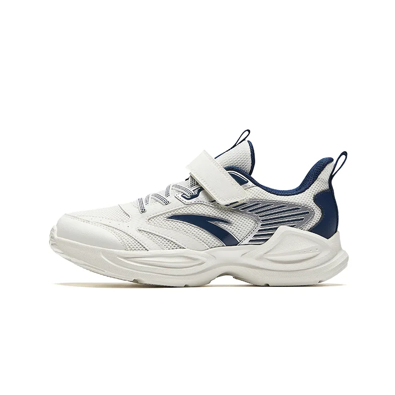 Rebound Breathable Lightweight Cushioning Low top Детские кроссовки для бега Kids' Antakids, черный/серебро/chalk — фото 3
