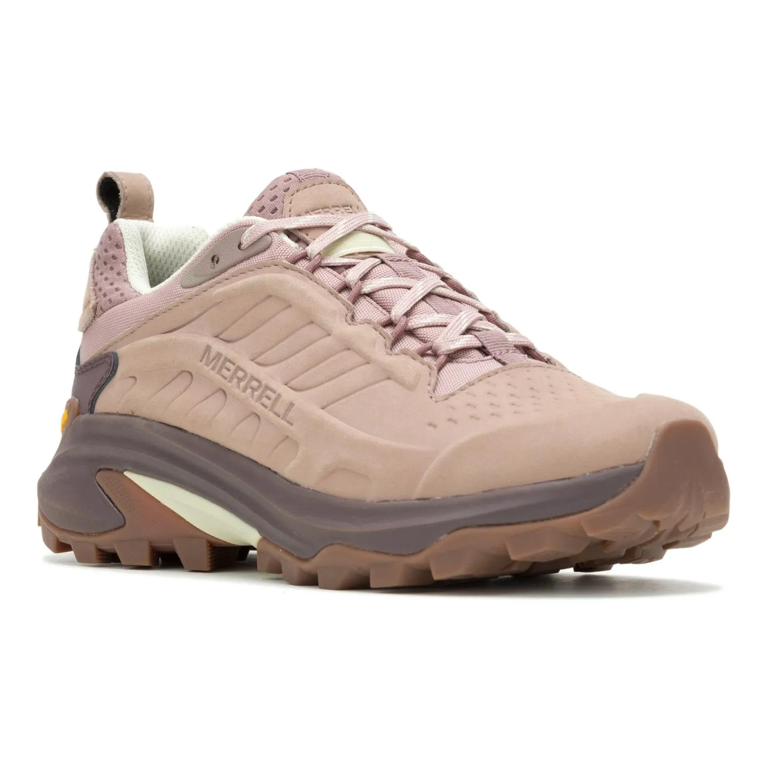 Женские кожаные водонепроницаемые треккинговые туфли Moab Speed 2 Merrell, Adobe Rose — фото 3