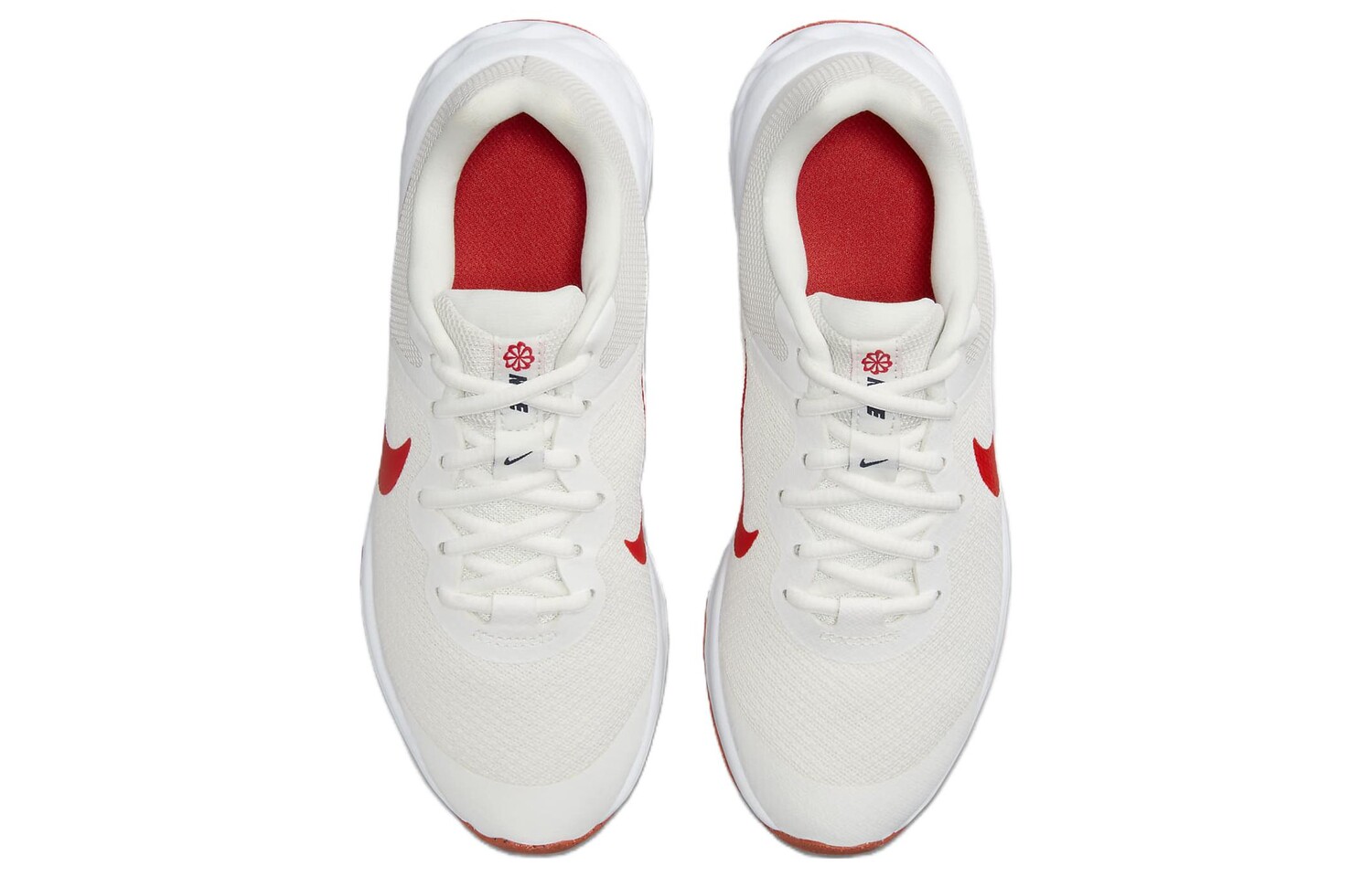 REVOLUTION 6 Детские кроссовки GS Low-top Белые/Красные Nike, белый/красный — фото 3