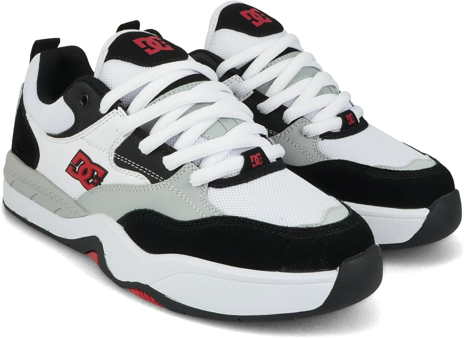 Кроссовки для скейтбординга DC Ascend, цвет White/Grey/Black/Red