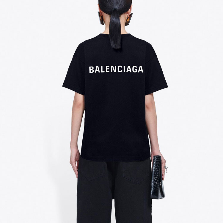 Футболка женская Balenciaga Large Fit, черный — фото 4