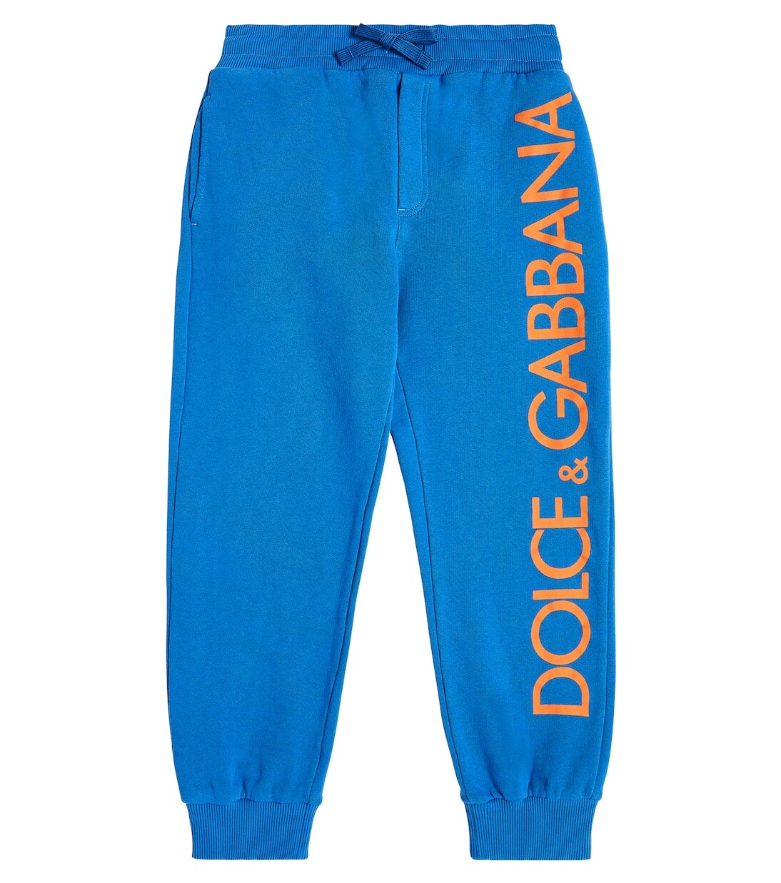 

Спортивные брюки из хлопкового джерси с логотипом Dolce&Gabbana, синий