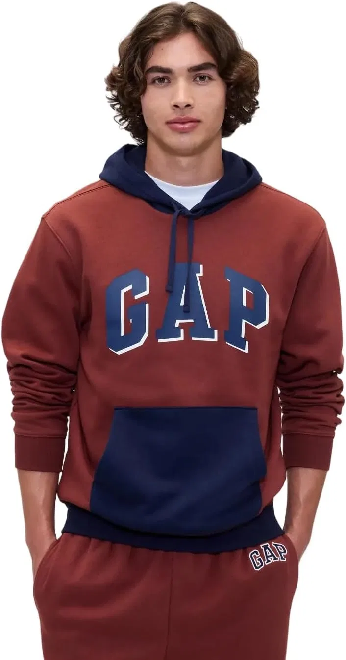 Худи мужское Heritage Logo, GAP, цвет Burnt Russet 185