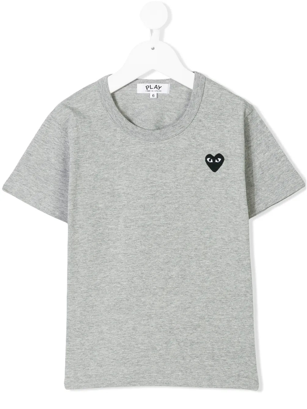 Футболка с логотипом Comme Des Garçons Play Kids, серый