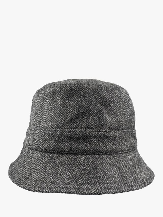 

Шляпа-ведро из твида ёлочкой Christys', Charcoal Herringbone