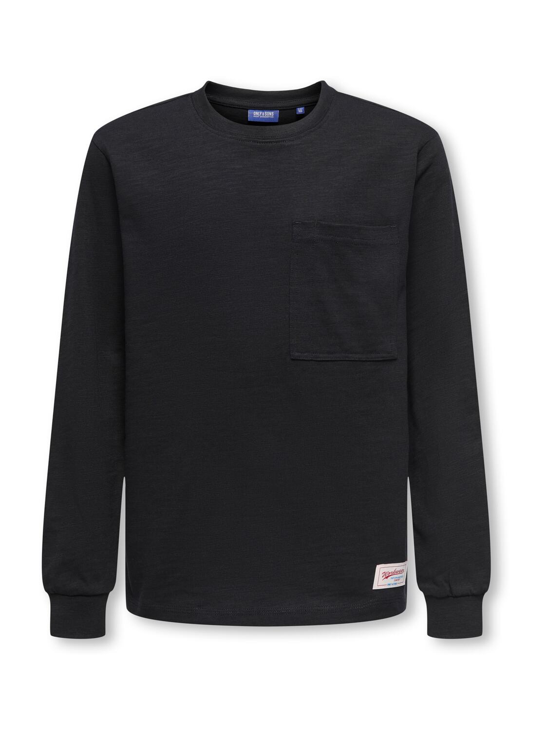 

Only & Sons Junior Лонгслив 'OSJMACKEY' в черном цвете