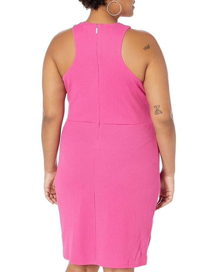 

Платье Michael Kors Plus Size Solid Crisscross Mini Dress, цвет Cerise