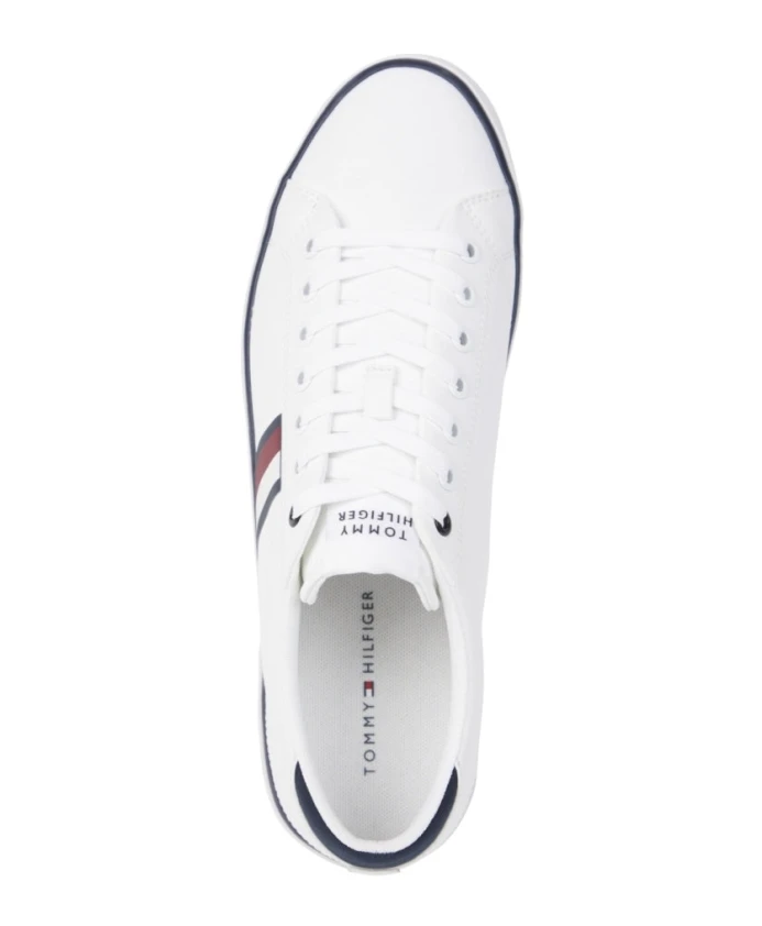 Полосатые сетчатые повседневные кроссовки Tommy Hilfiger, белый — фото 3