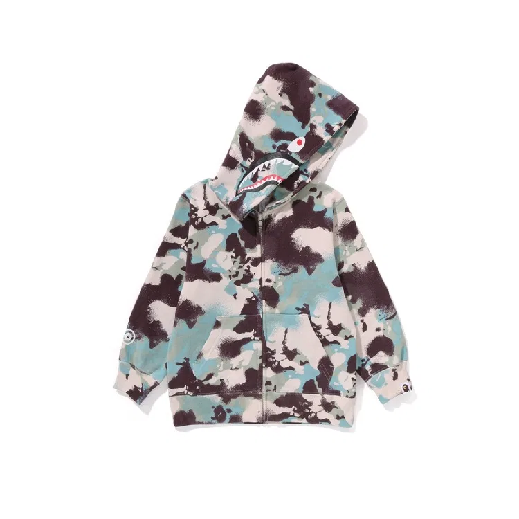 Свитшот детский A BATHING APE зеленый — фото 4