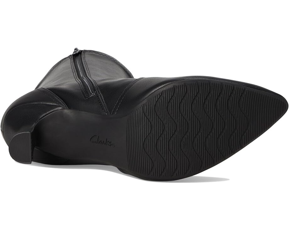 Полусапоги женские Clarks Kataleyna Bay кожаные на каблуке, черный — фото 3