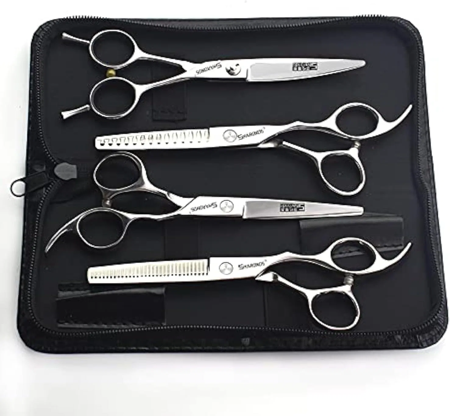 Набор профессиональных парикмахерских ножниц из японской стали Axemoore, 6" 4Pcs-B
