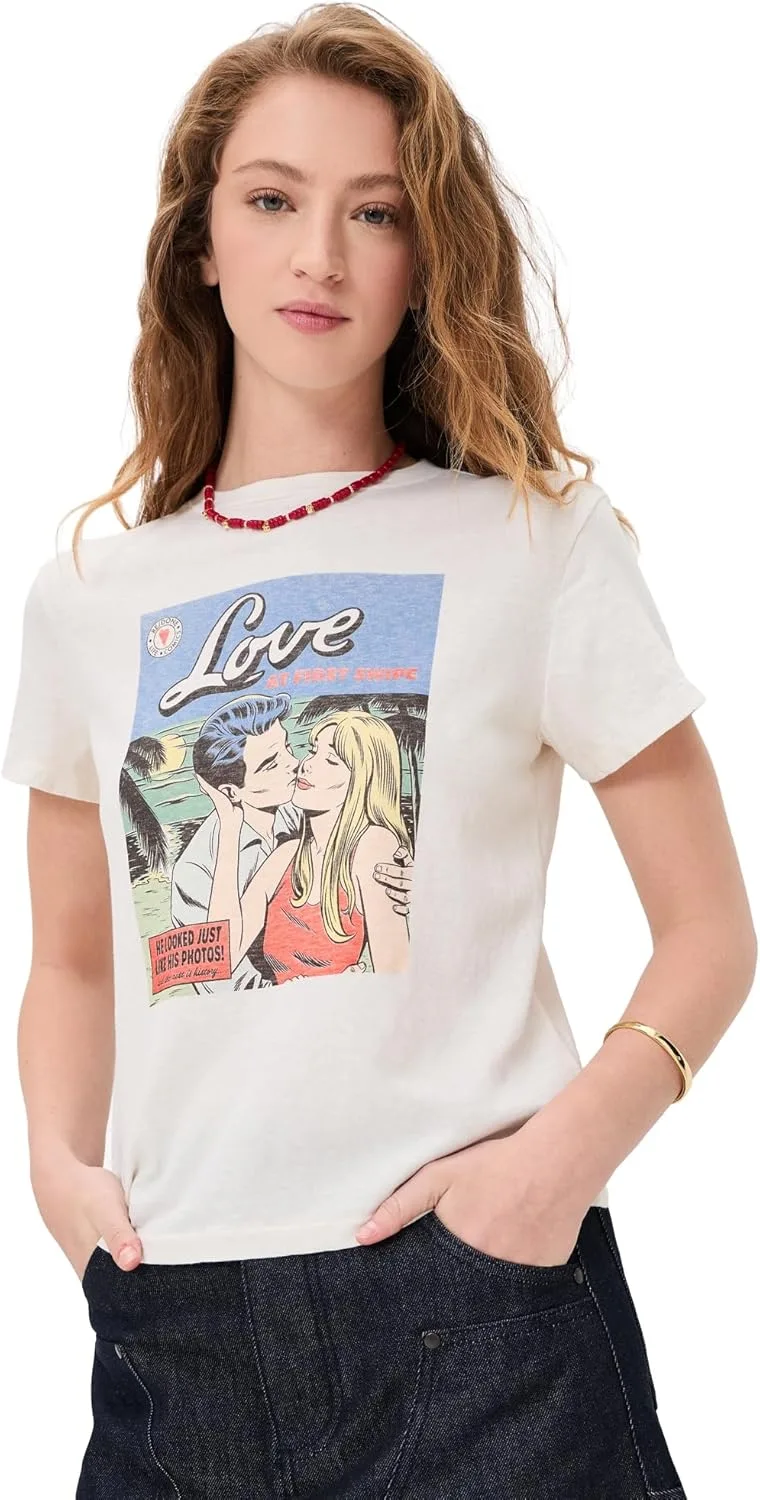 

RE/DONE Женская футболка Classic Swipe