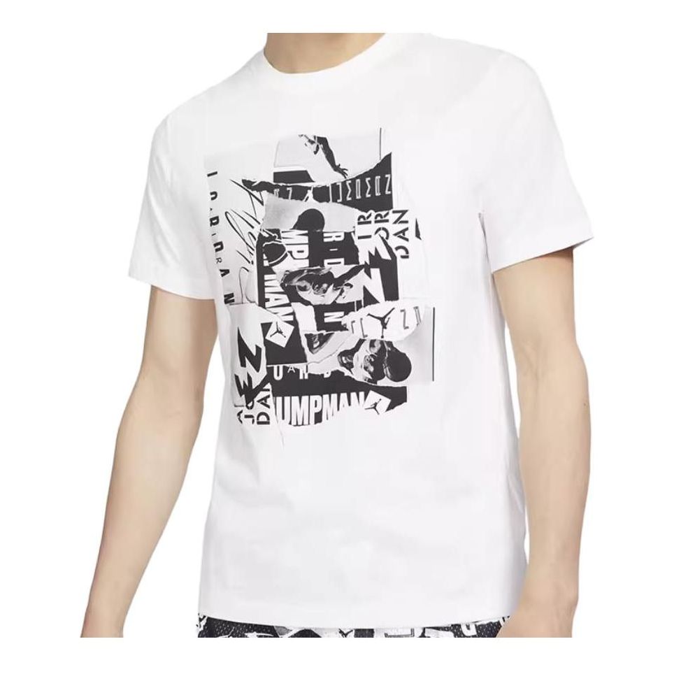 Nike AS MJ BRAND JM FLT AOP SS CRE White