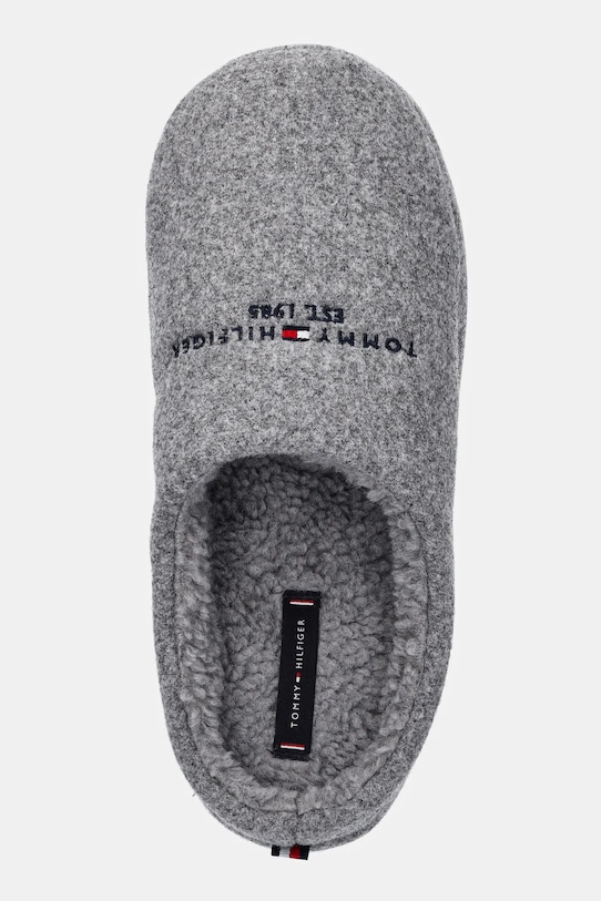 Войлочные домашние тапочки Tommy Hilfiger, серый — фото 4